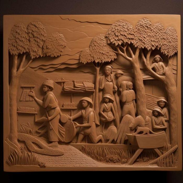 نموذج ثلاثي الأبعاد لآلة CNC 3D Art 